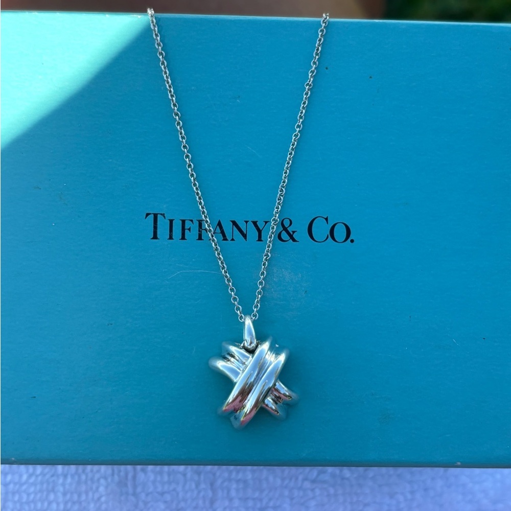 Tiffany & Co. X Sterling Silver 16.5” necklace
